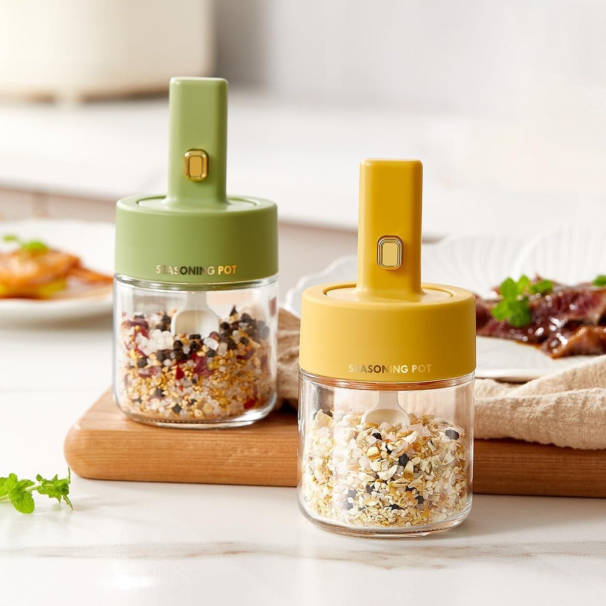Air Tight Jar with Stand Spoon