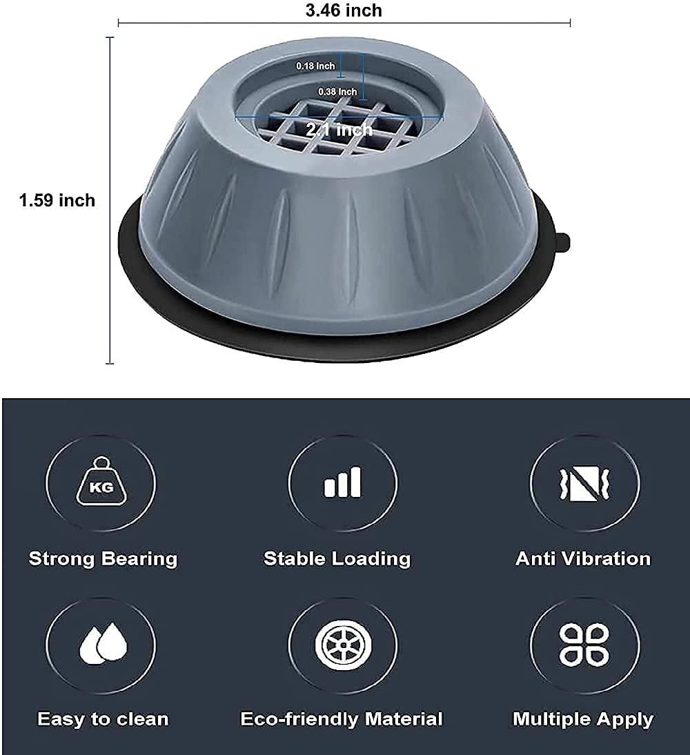 Vibrofixio™ Washing Machine Footpads (Pack Of 4)