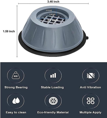 Vibrofixio™ Washing Machine Footpads (Pack Of 4)