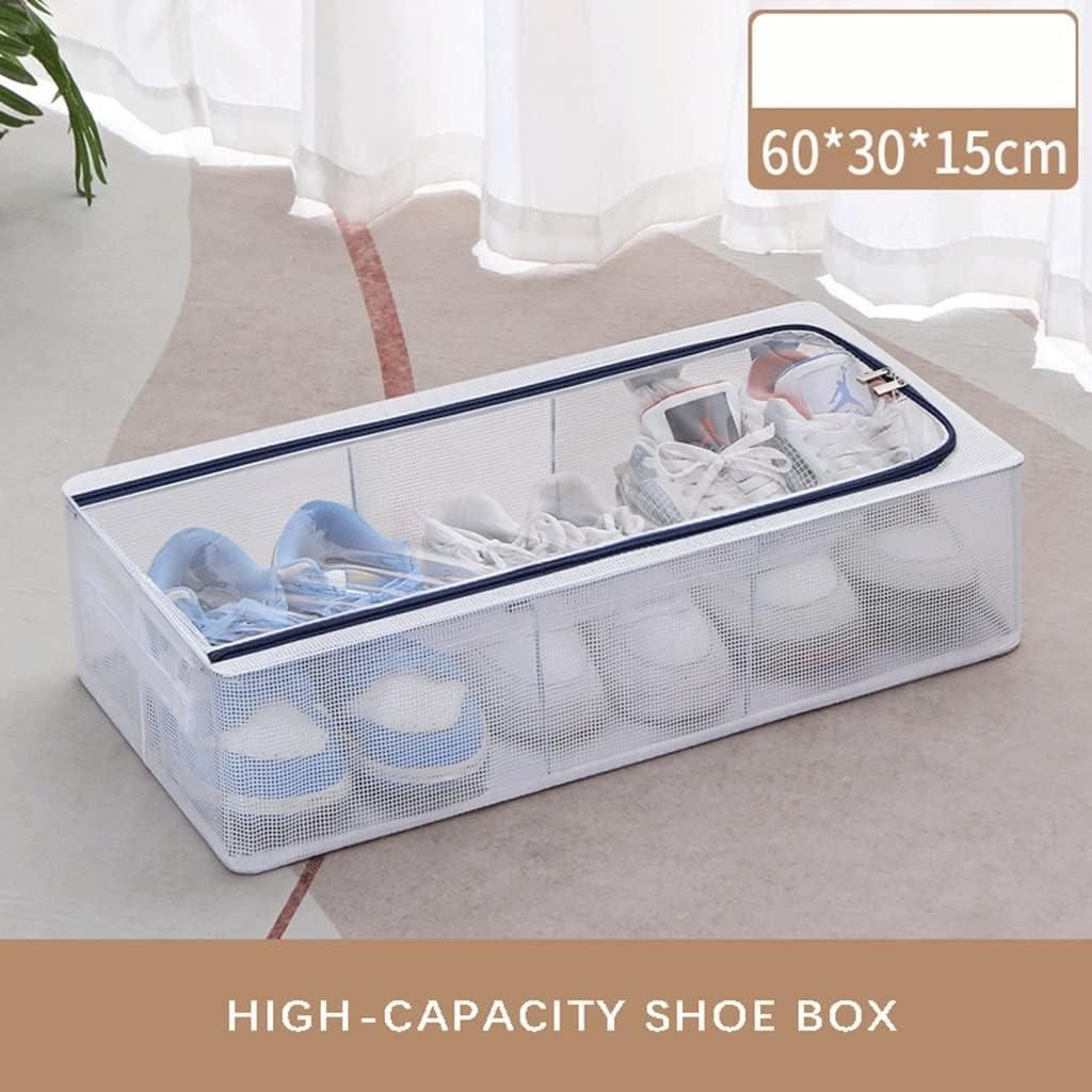 Clear Foldable Shoe Storage Box | Dustproof & Space-Saving Organizer