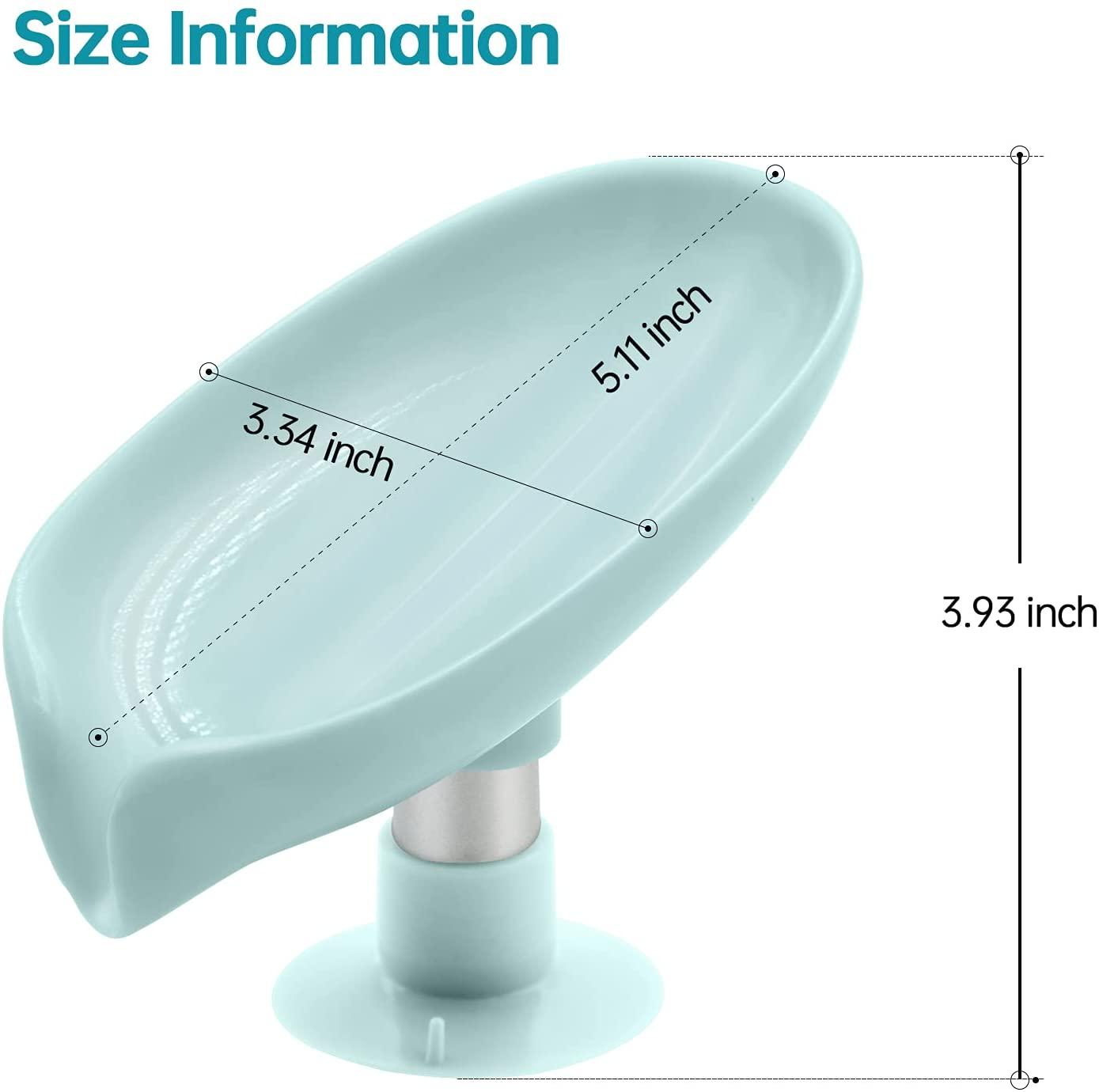 SoapNezt™ Leaf Shaped Self Draining Soap Holder (Pack of 2)
