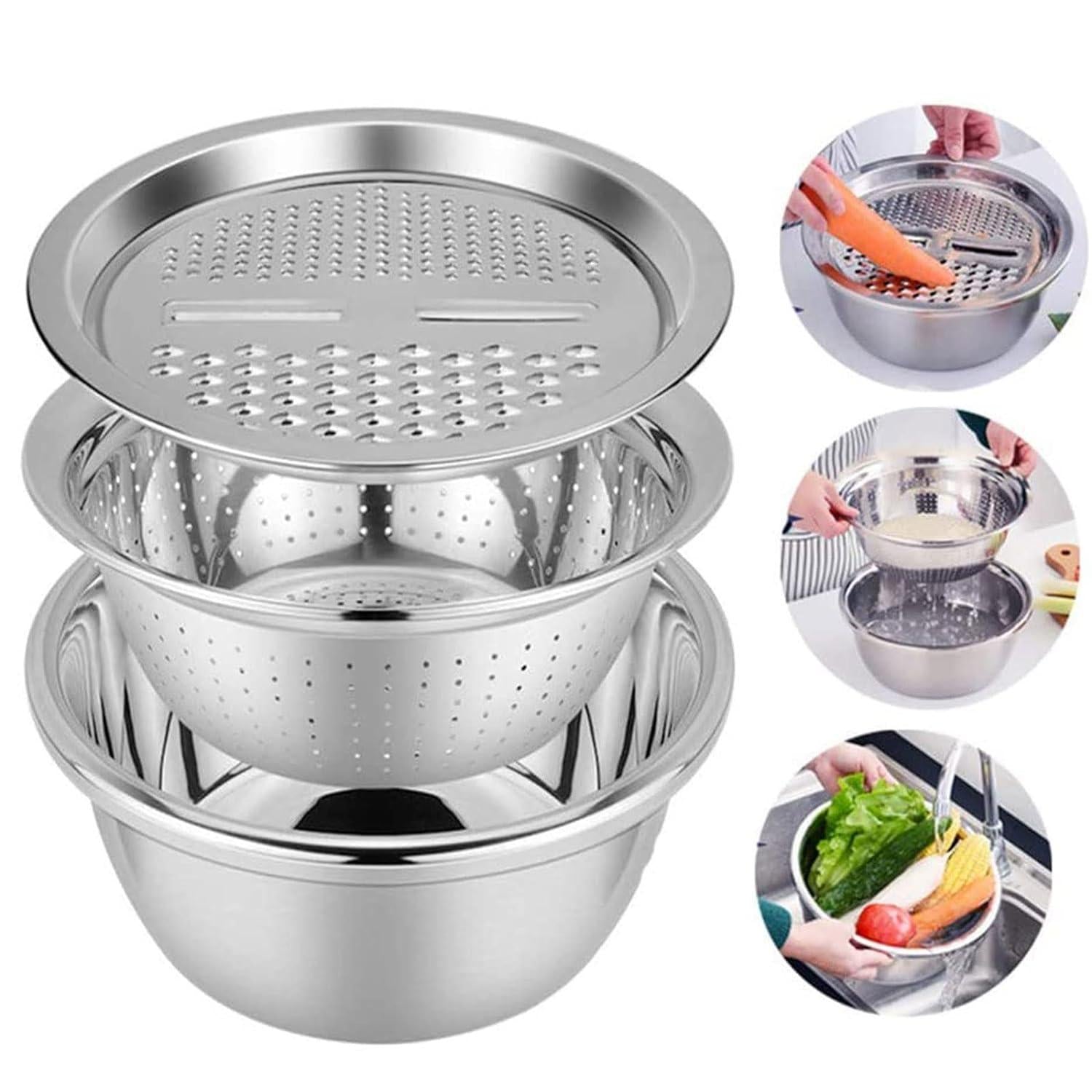 3 in 1 Kitchen Drain Basket