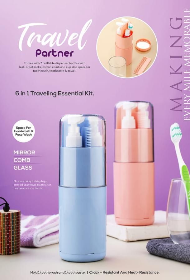6 in 1 Travel kit