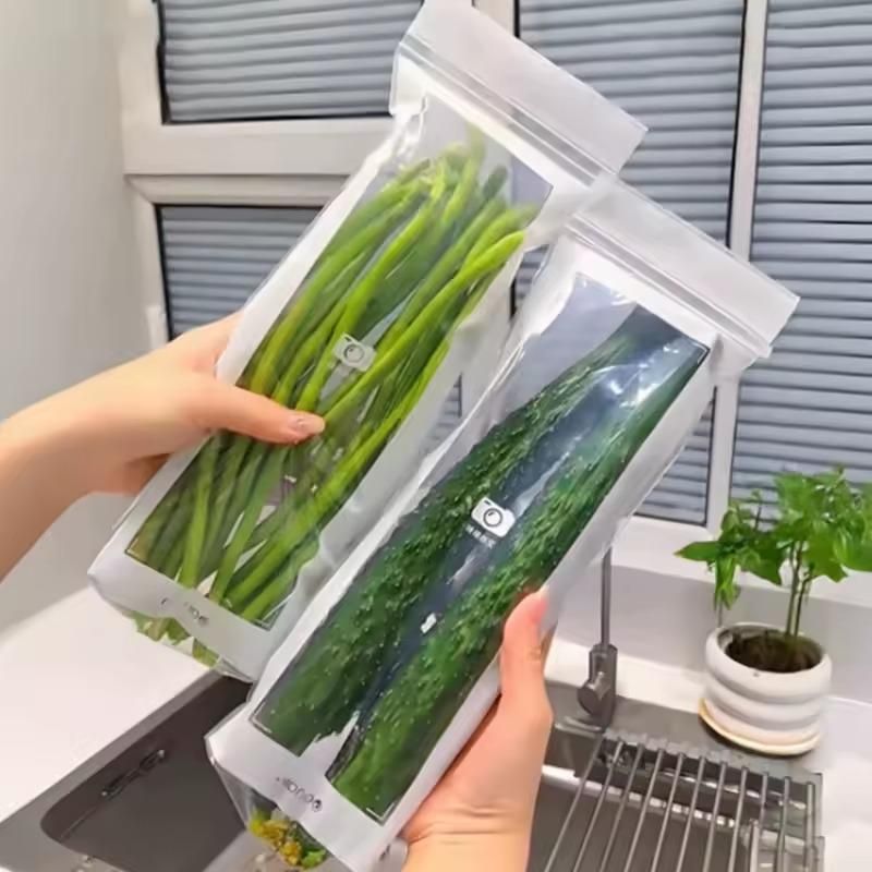 Reusable Airtight Sealing Food-Grade Plastic Bags-15 PCs