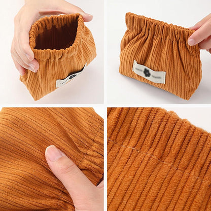 FlexiPouch™ - Elastic Corduroy Storage Pouch (Multi-Color) (Pack of 2)