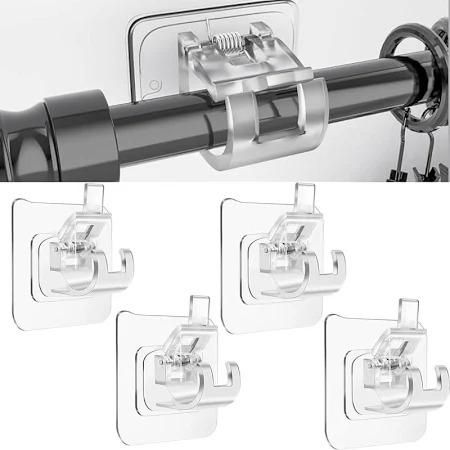 Self Adhesive Curtain Rod Holder Clips |🔥FLAT 50% SAVINGS🔥