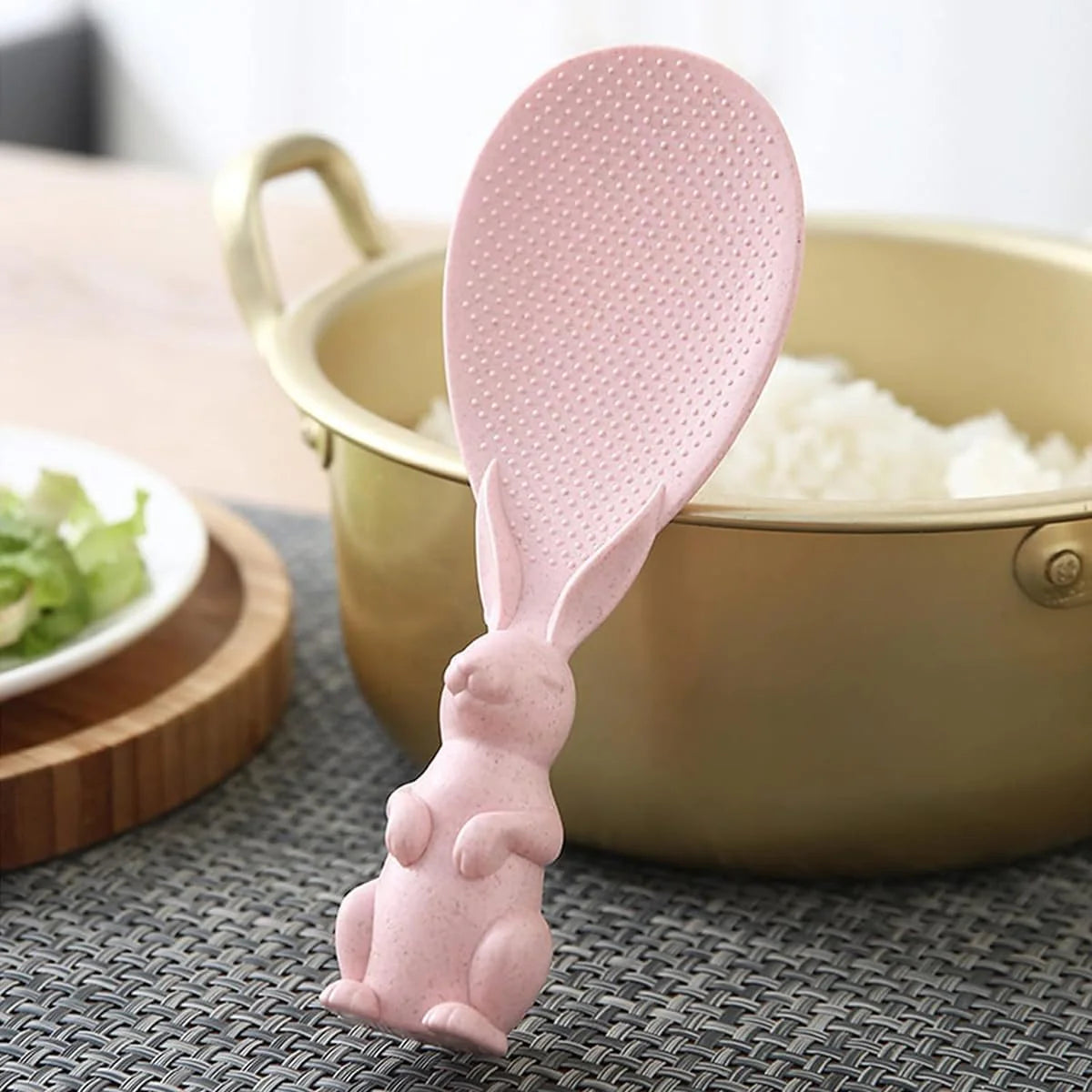 Cute Bunny Stand-Up Rice Paddle (Random Color) ( 3pcs )
