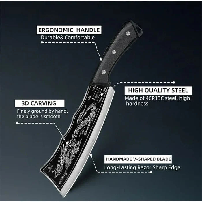 ObsidianSlice™ Japanese Dragon Slicer Knife