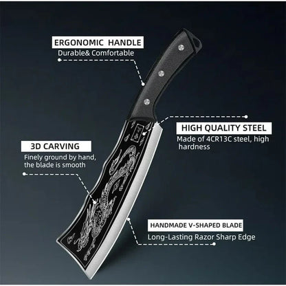 ObsidianSlice™ Japanese Dragon Slicer Knife