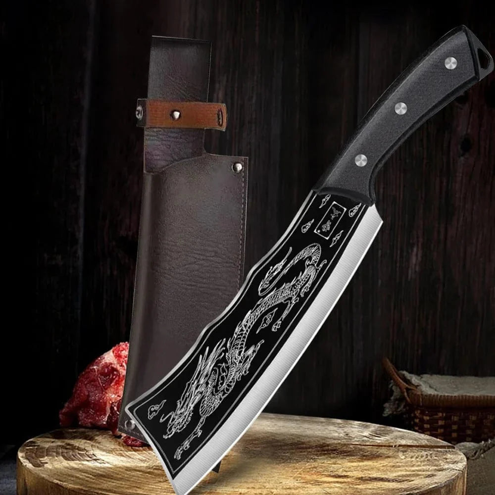 ObsidianSlice™ Japanese Dragon Slicer Knife