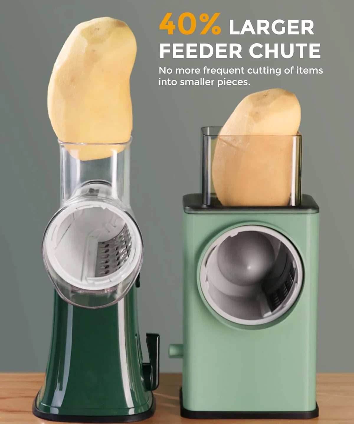 3-in-1 Rotary Vegetable & Cheese Grater
