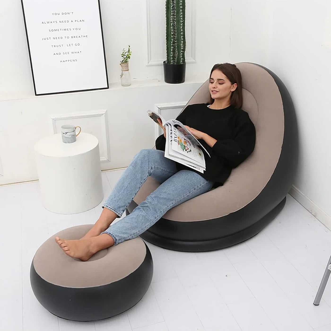 Inflatable Air Sofa with Pump