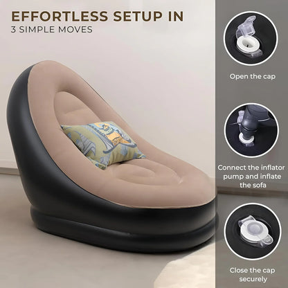 Inflatable Air Sofa with Pump