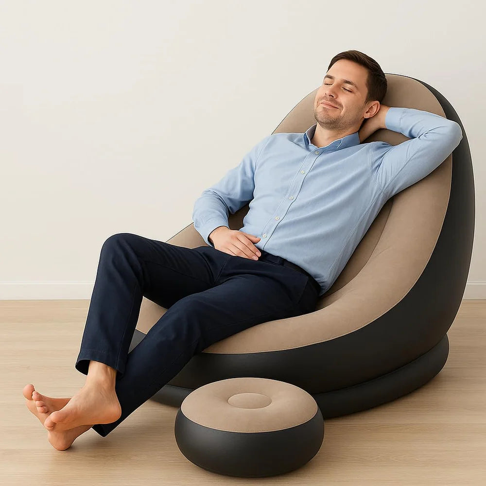 Inflatable Air Sofa with Pump
