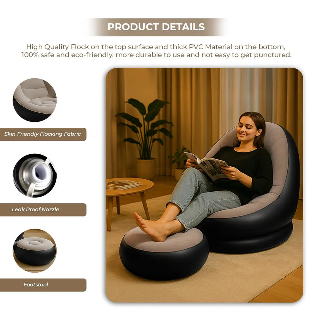 Inflatable Air Sofa with Pump