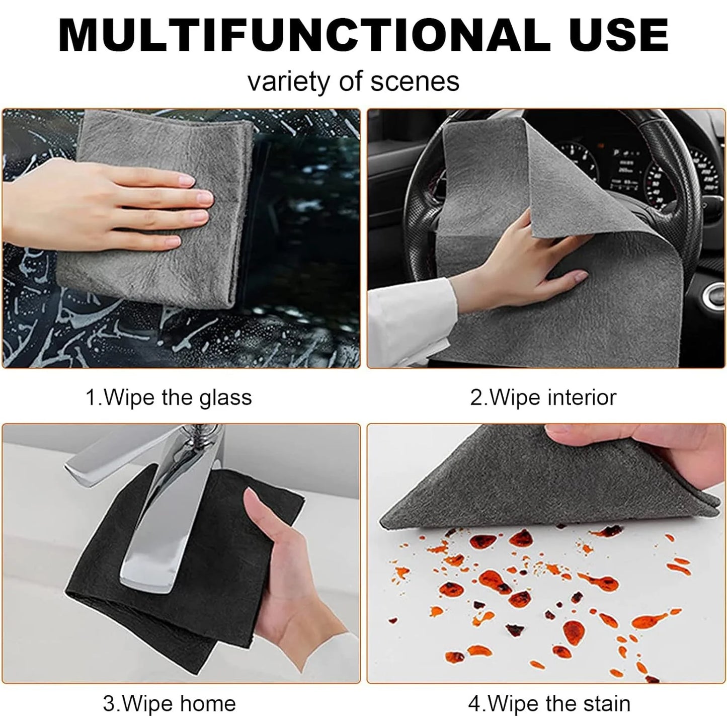 Ultra Absorbent Magic Cleaning Cloth (30×30 cm)