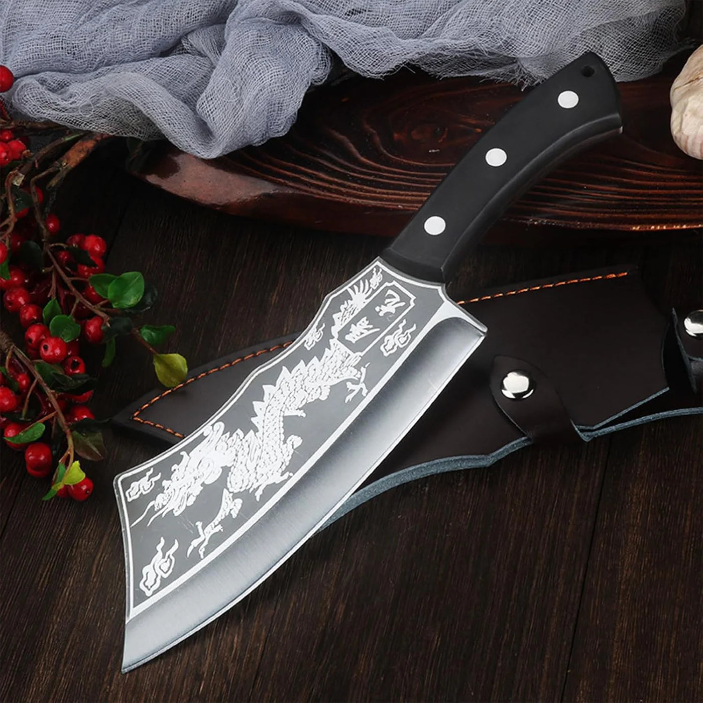 ObsidianSlice™ Japanese Dragon Slicer Knife