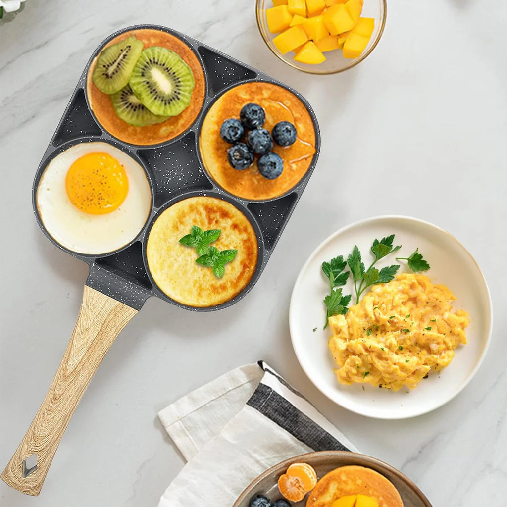 Panzeo™ 4 Hole Maifan Stone Non-stick Egg Ham Pot