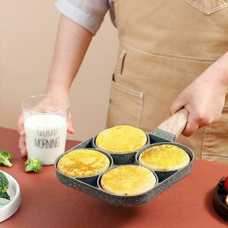 Panzeo™ 4 Hole Maifan Stone Non-stick Egg Ham Pot