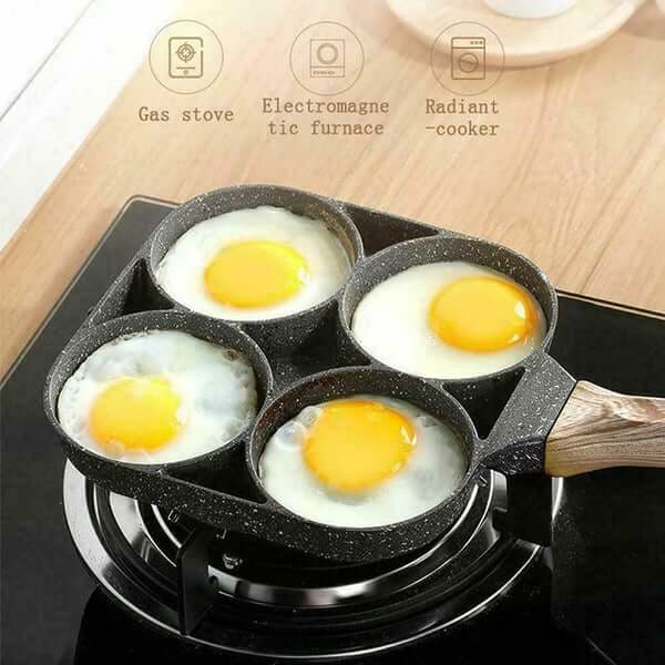 Panzeo™ 4 Hole Maifan Stone Non-stick Egg Ham Pot