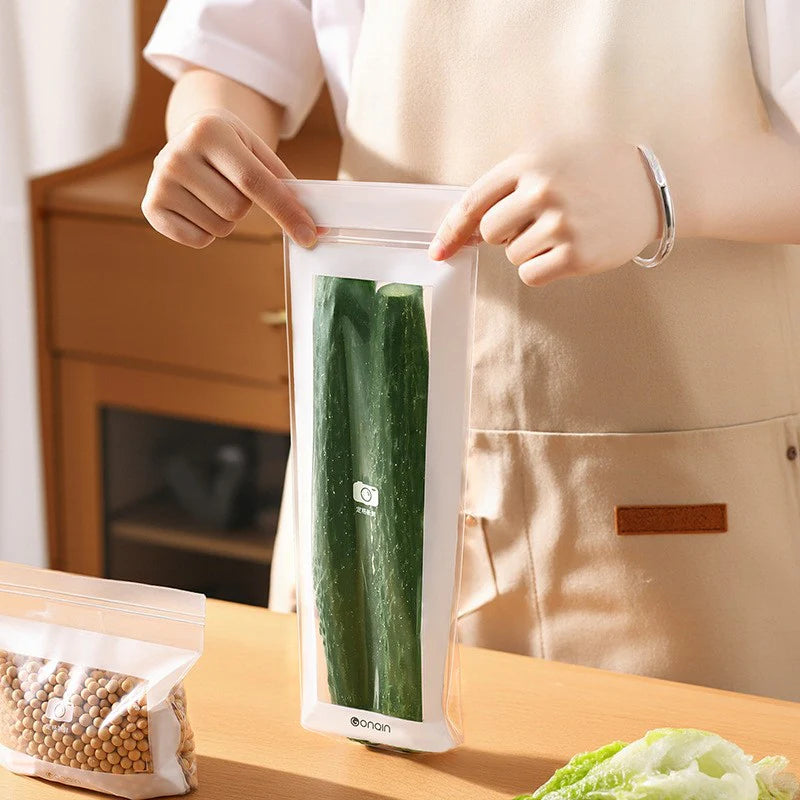 Reusable Airtight Sealing Food-Grade Plastic Bags-15 PCs
