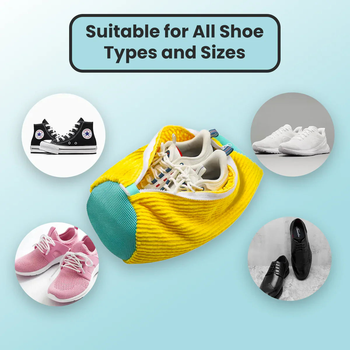 CleanKicks™ Fluffy Fibers Shoe Washing Bag