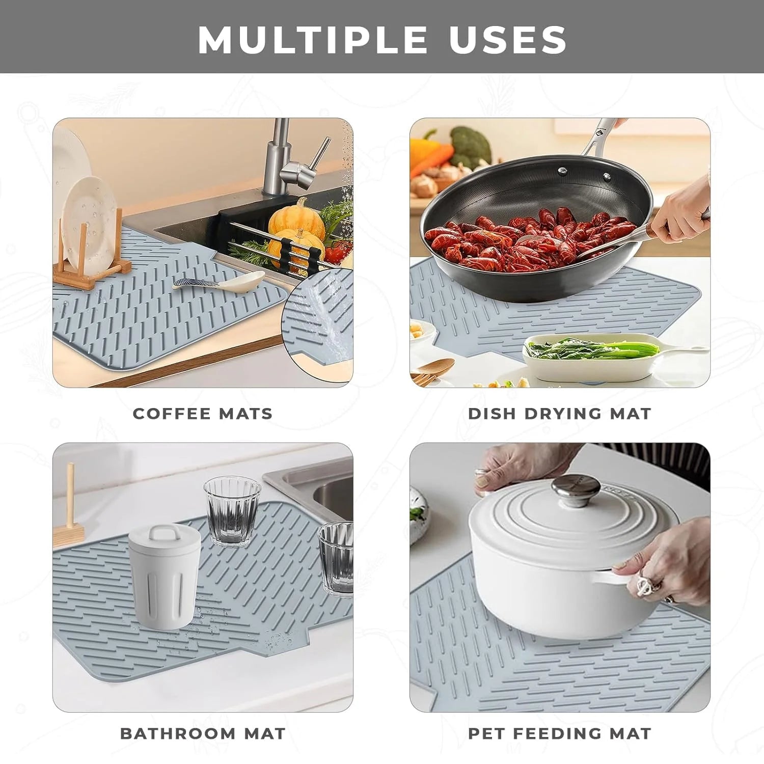 Silicone Dish Drying Ma