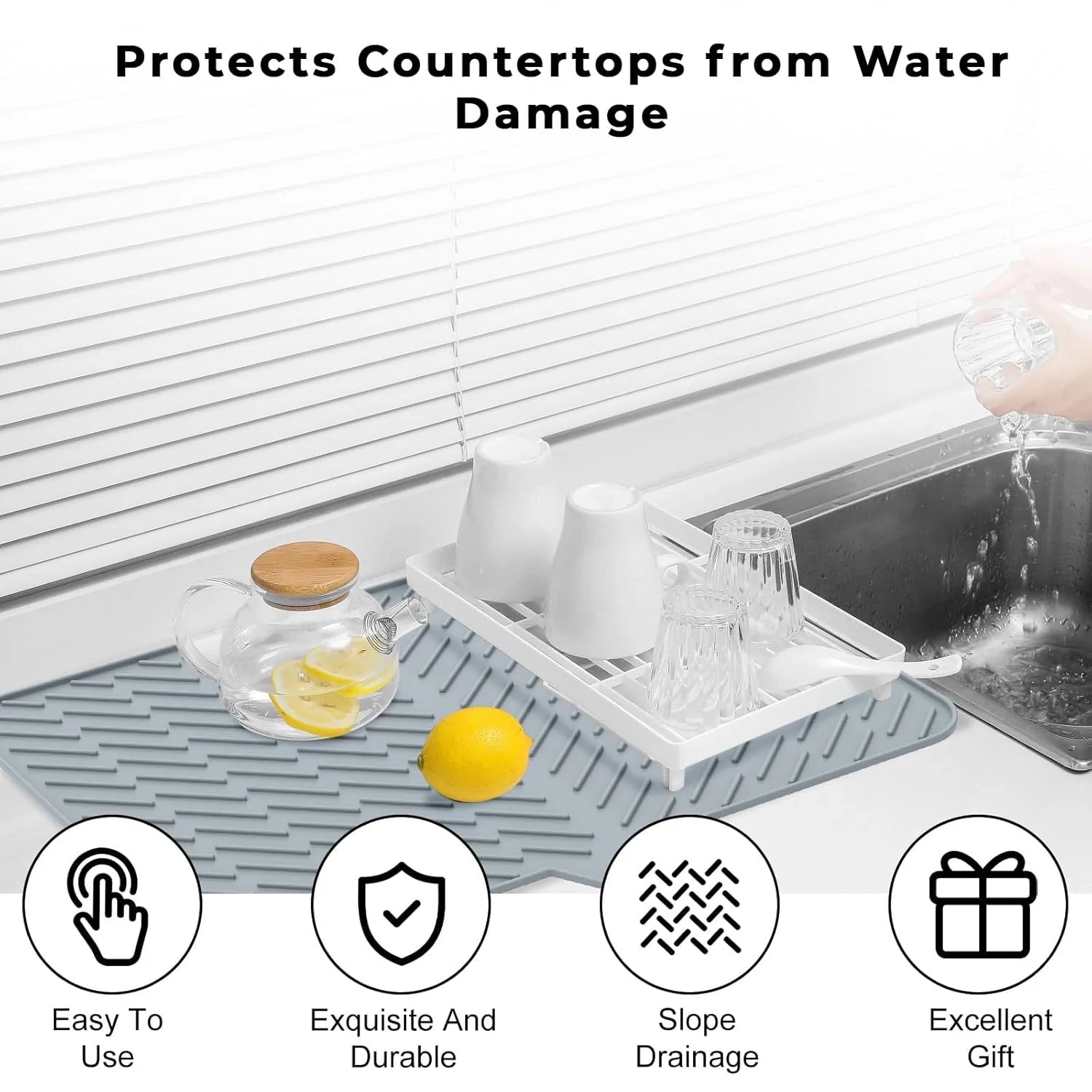 Silicone Dish Drying Ma