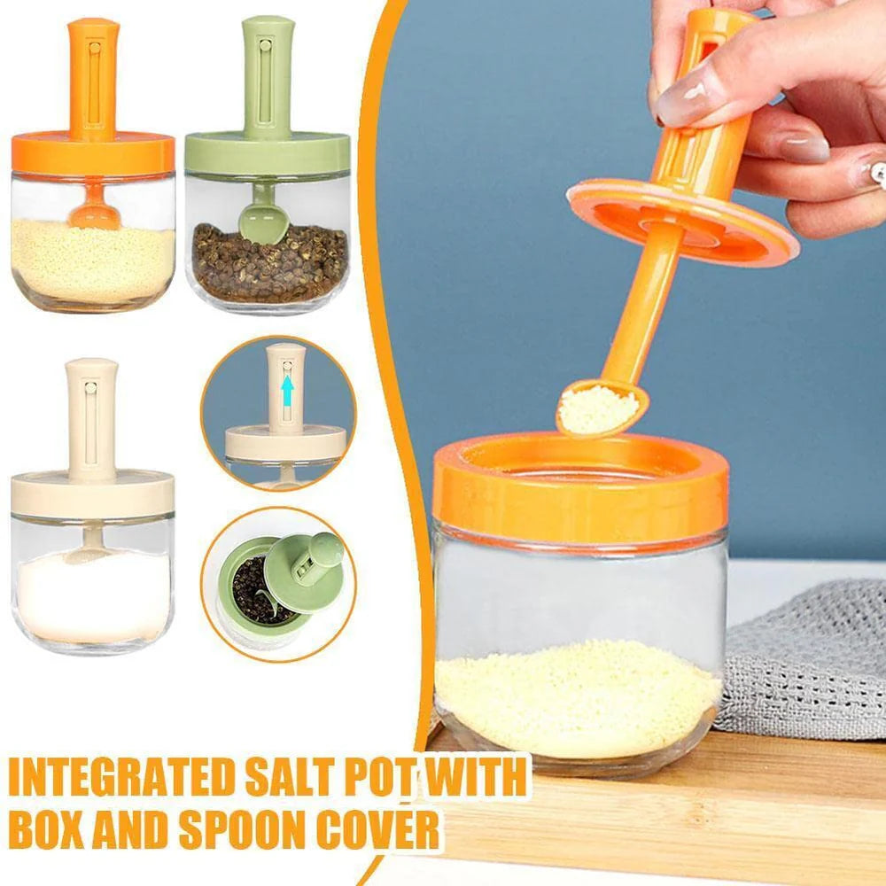 Air Tight Jar with Stand Spoon