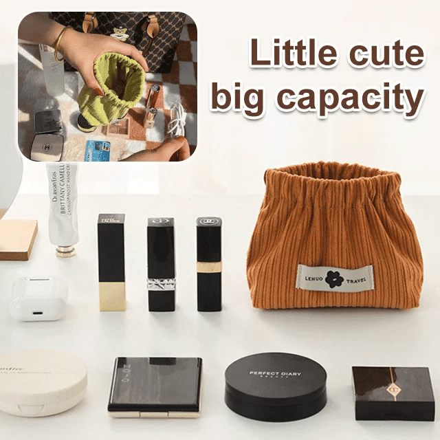 FlexiPouch™ - Elastic Corduroy Storage Pouch (Multi-Color) (Pack of 2)