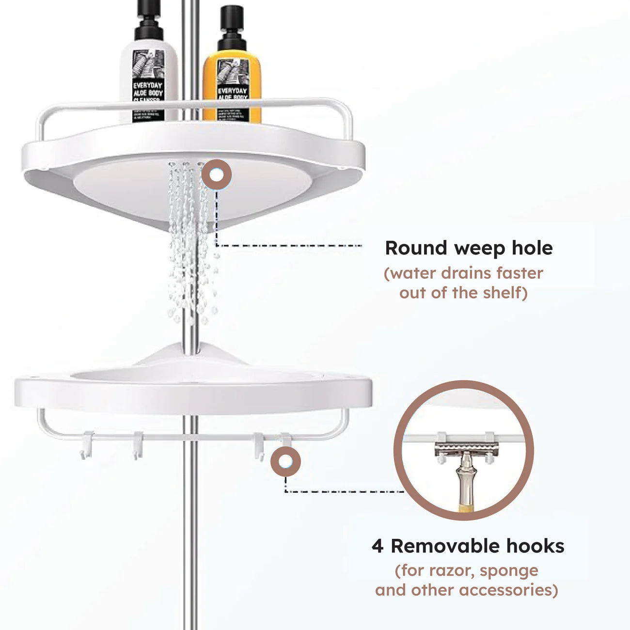 Stainless Steel Tripod Storage Rack/Shelf